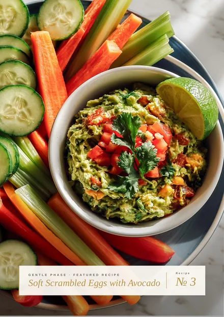 Featured recipe page: Soft Scrambled Eggs with Avocado