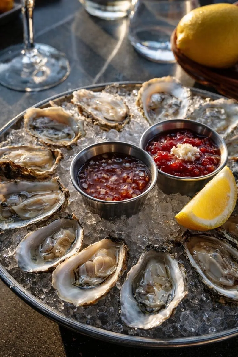 Seafood restaurant photography Orlando FL — shrimp, lobster, oysters for Google Maps by BrandWorks 2026