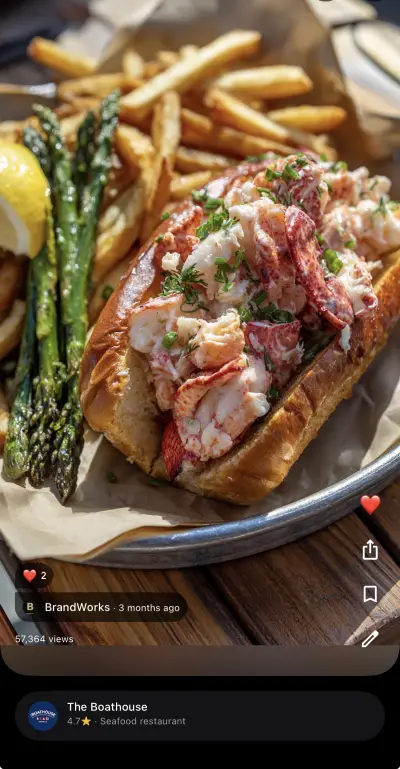 The Boathouse Disney Springs food photo — 57,364 Google Maps views by BrandWorks 2026