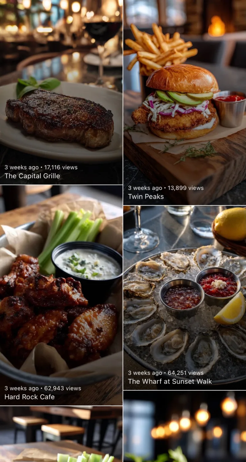 BrandWorks portfolio — 158K combined Google Maps views across Orlando restaurants 2026